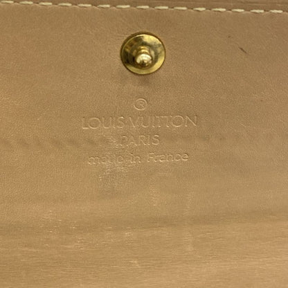 Louis Vuitton Vernis Pochette Porte Monet Cles Di M91380 Noisette Women's Long