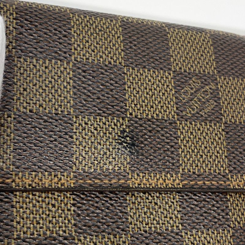 Louis Vuitton Wallet Damier Portefeuille Elise N61654 Damier Ladies