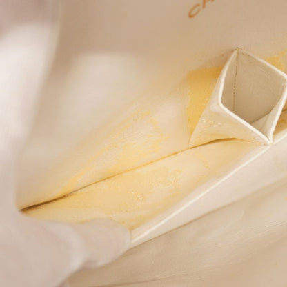 Chanel Shoulder Bag Matelasse Lambskin Ivory Gold Hardware Women