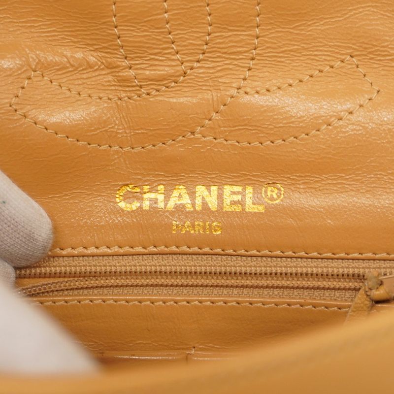 Chanel Shoulder Bag Matelasse / Paris Limited Edition Lambskin Beige Gold/silver