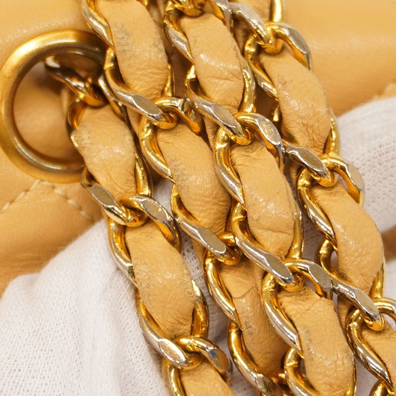 Chanel Shoulder Bag Matelasse / Paris Limited Edition Lambskin Beige Gold/silver