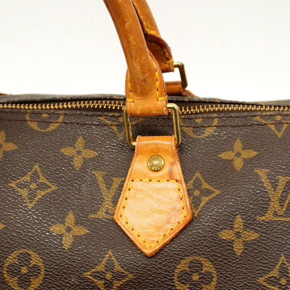 Louis Vuitton Handbag Monogram Speedy 35 M41107 Brown Gold Hardware Women
