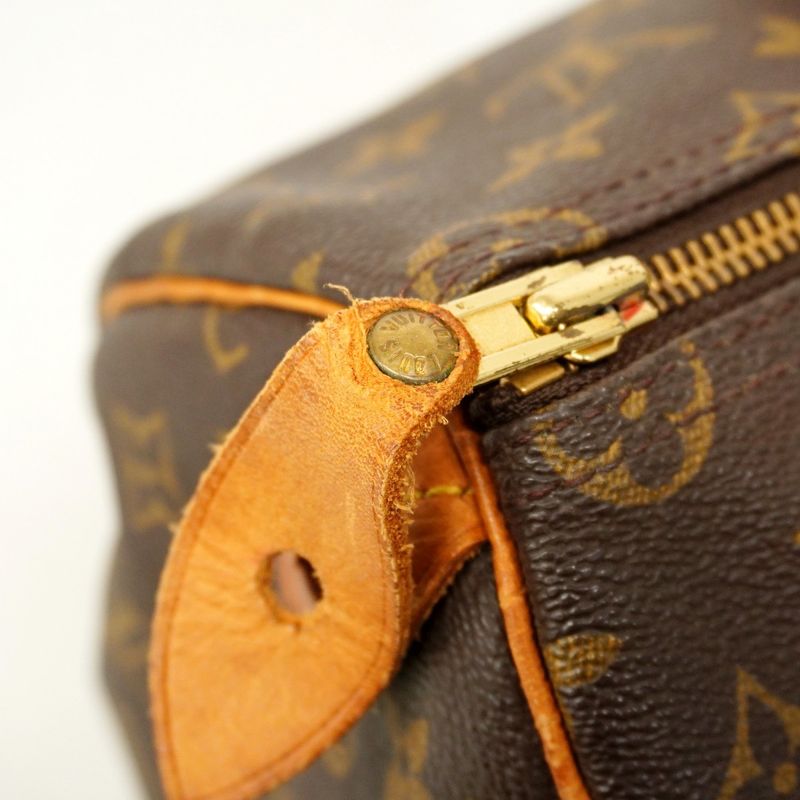 Louis Vuitton Handbag Monogram Speedy 35 M41107 Brown Gold Hardware Women