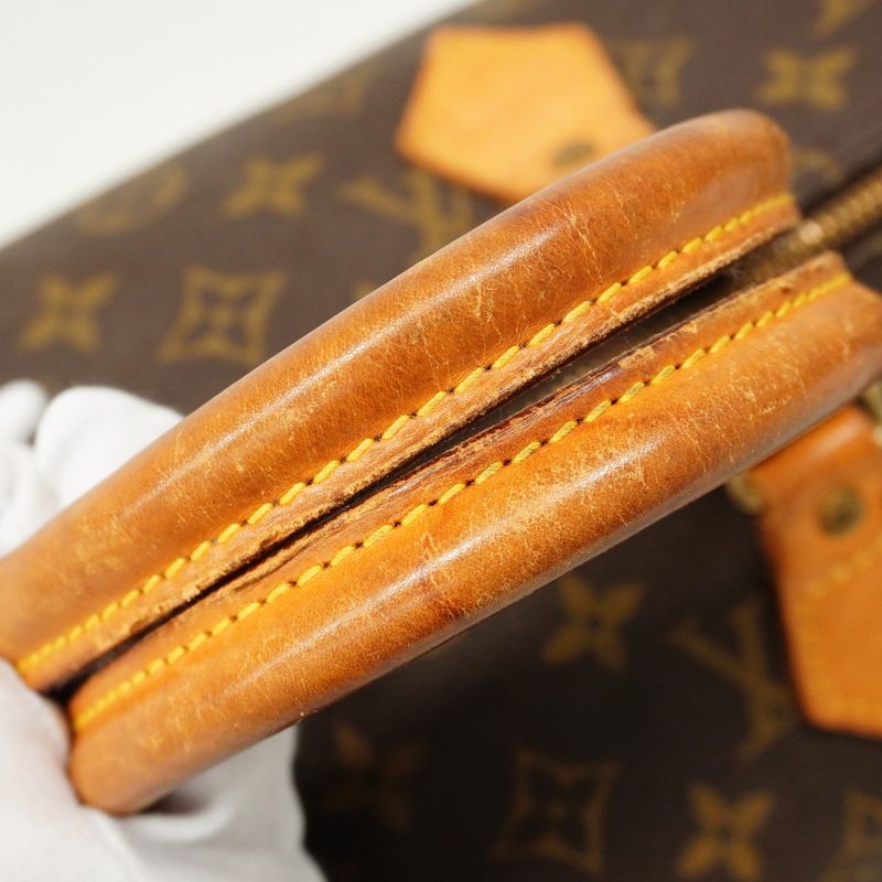 Louis Vuitton Handbag Monogram Speedy 35 M41107 Brown Gold Hardware Women