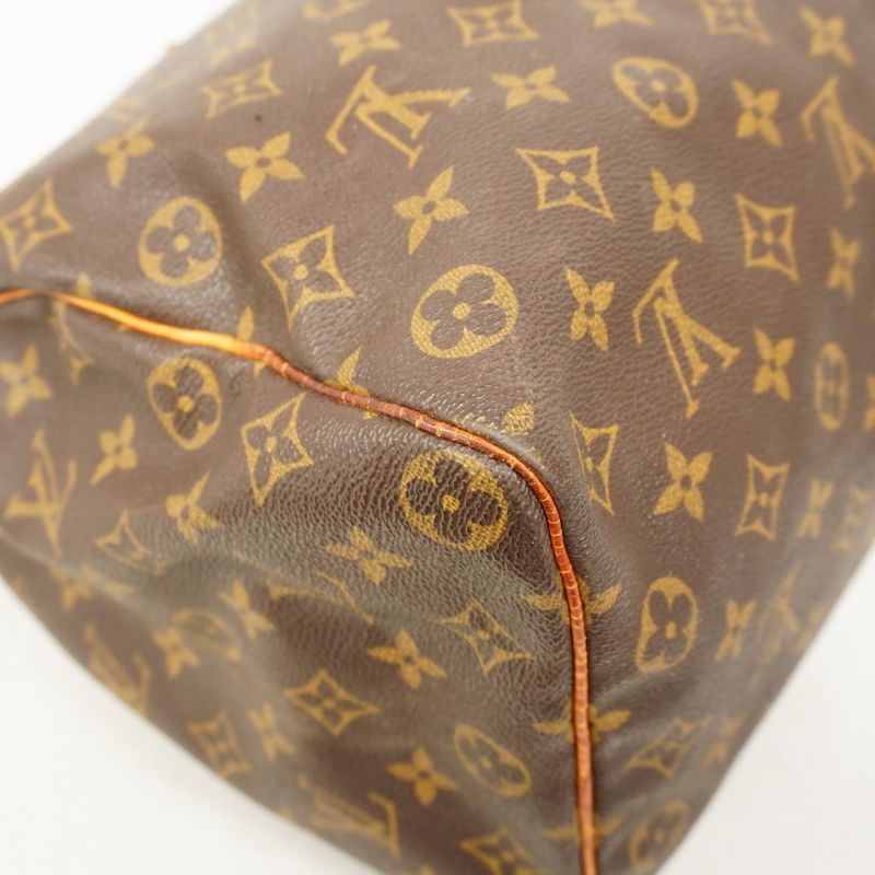 Louis Vuitton Handbag Monogram Speedy 35 M41107 Brown Gold Hardware Women