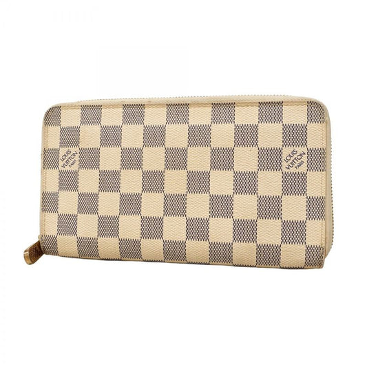 Louis Vuitton Damier Azure Zippy Organizer N60012 White Ladies