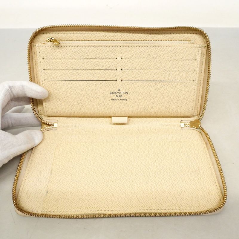 Louis Vuitton Damier Azure Zippy Organizer N60012 White Ladies