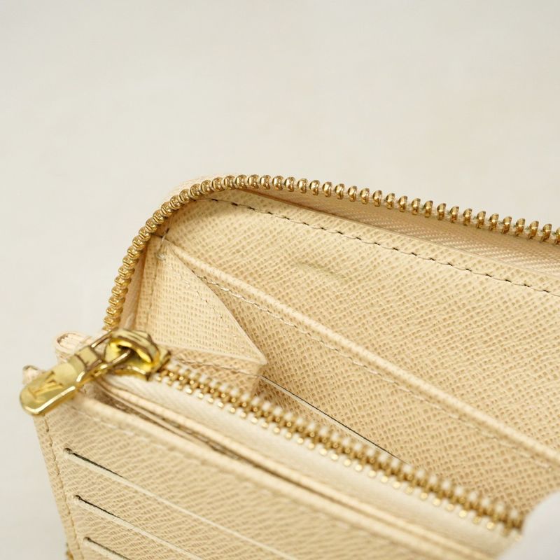 Louis Vuitton Damier Azure Zippy Organizer N60012 White Ladies