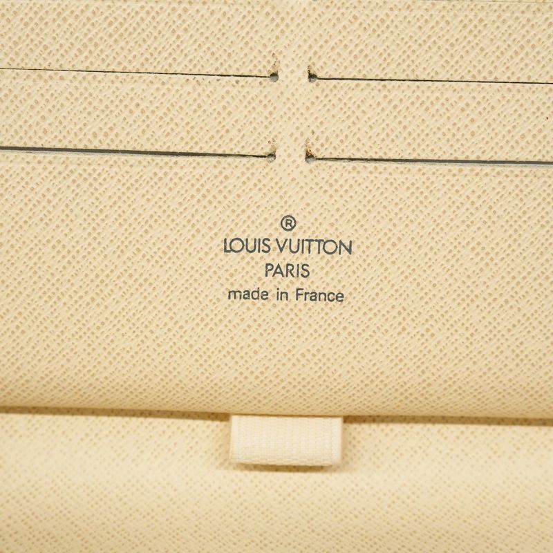 Louis Vuitton Damier Azure Zippy Organizer N60012 White Ladies