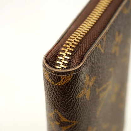 Louis Vuitton Long Wallet Monogram Zippy Compact Wallet NM M61440 Brown Men