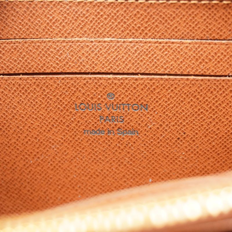 Louis Vuitton Long Wallet Monogram Zippy Compact Wallet NM M61440 Brown Men