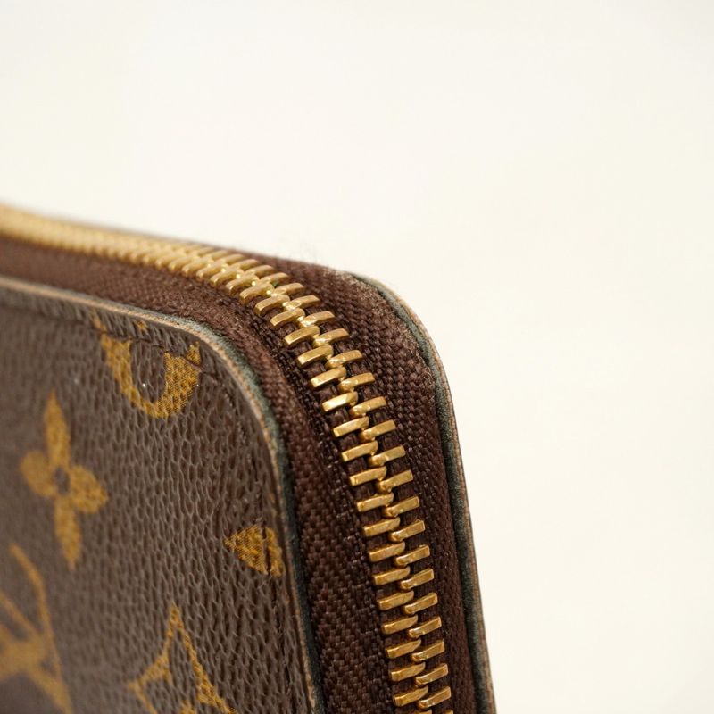 Louis Vuitton Long Wallet Monogram Zippy Compact Wallet NM M61440 Brown Men