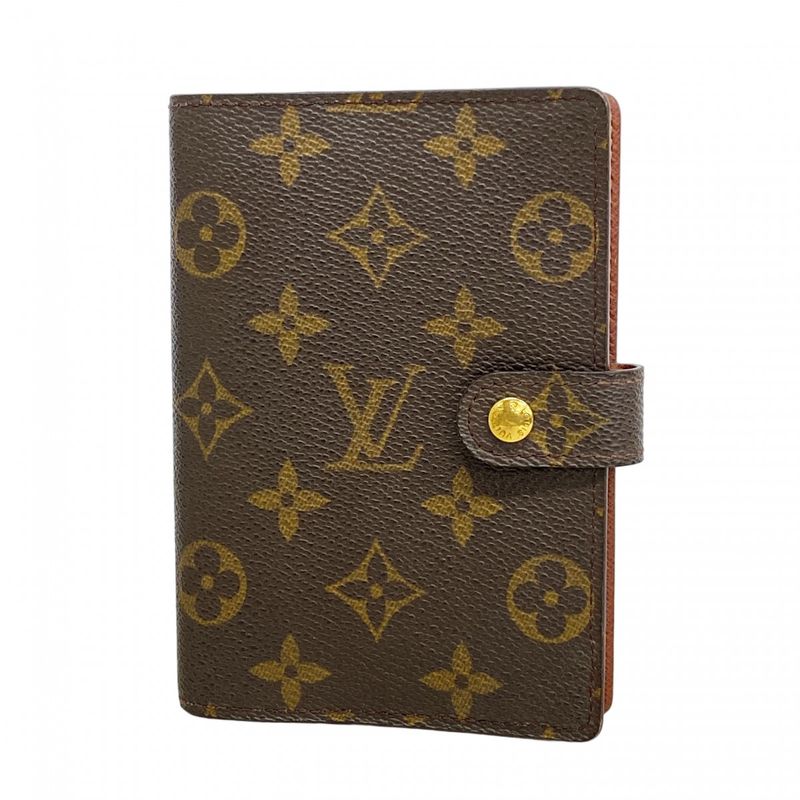 Louis Vuitton Notebook Cabas Monogram Agenda PM R20005 Brown Men Women Unisex