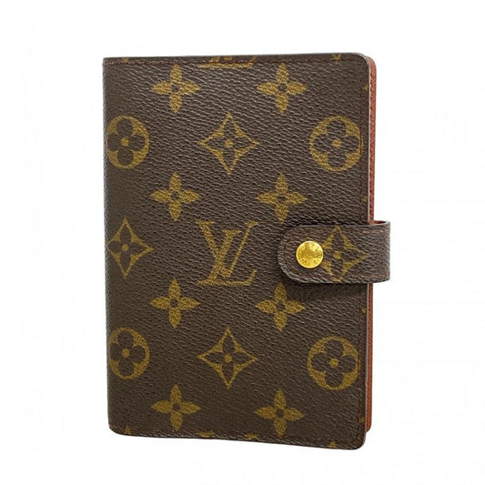 Louis Vuitton Notebook Cabas Monogram Agenda PM R20005 Brown Men Women Unisex
