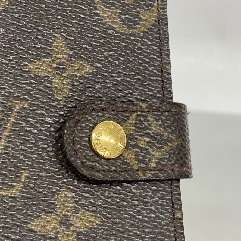 Louis Vuitton Notebook Cabas Monogram Agenda PM R20005 Brown Men Women Unisex