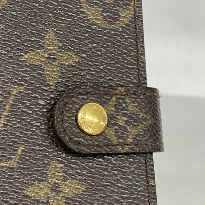 Louis Vuitton Notebook Cabas Monogram Agenda PM R20005 Brown Men Women Unisex