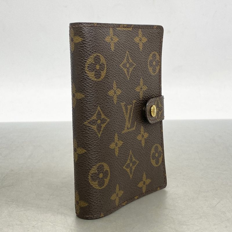 Louis Vuitton Notebook Cabas Monogram Agenda PM R20005 Brown Men Women Unisex
