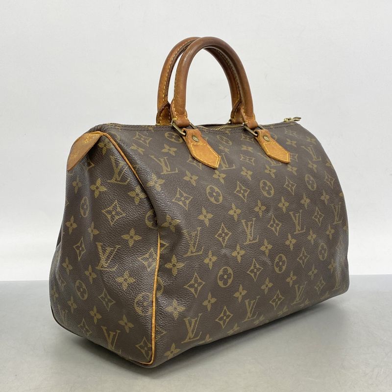Louis Vuitton Handbag Monogram Speedy 30 M41108 Brown Ladies