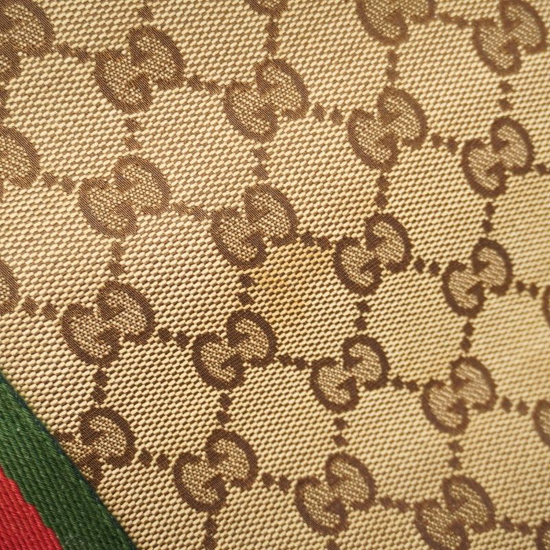 Gucci Tote Bag GG Canvas/sherry Line 137396 Canvas Beige White Chien Pan Gold