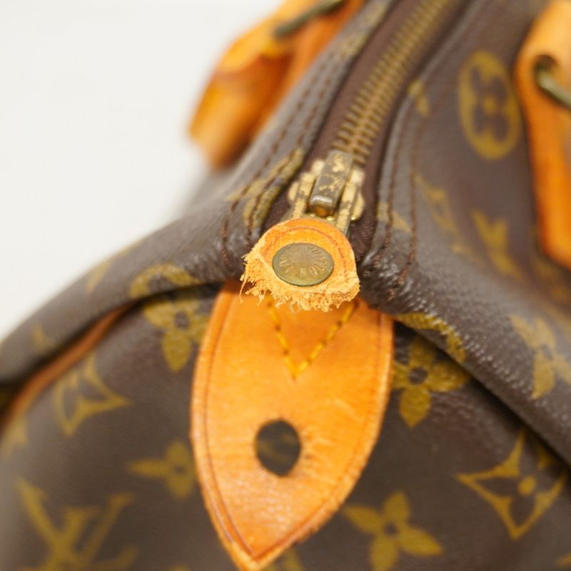 Louis Vuitton Handbag Monogram Speedy 30 M41108 Brown Ladies
