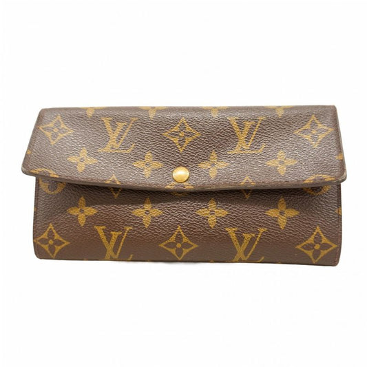 Louis Vuitton Long Wallet Monogram Portefeuille Sarah M61734 Brown Ladies