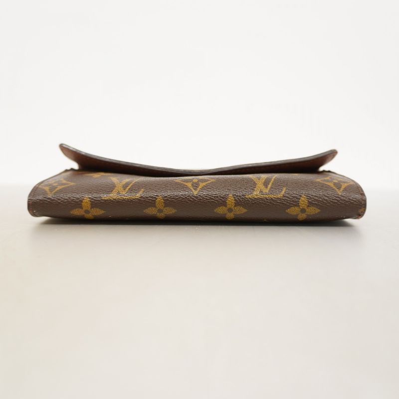 Louis Vuitton Long Wallet Monogram Portefeuille Sarah M61734 Brown Ladies