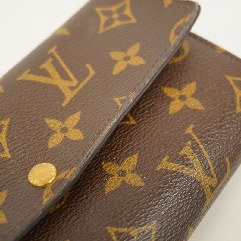Louis Vuitton Long Wallet Monogram Portefeuille Sarah M61734 Brown Ladies
