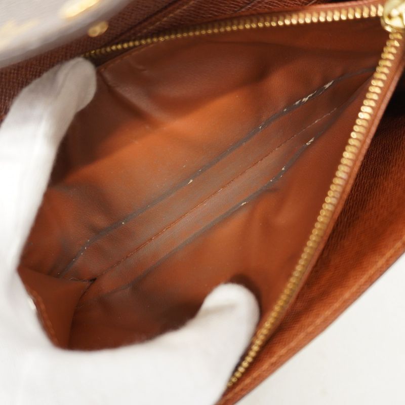 Louis Vuitton Long Wallet Monogram Portefeuille Sarah M61734 Brown Ladies