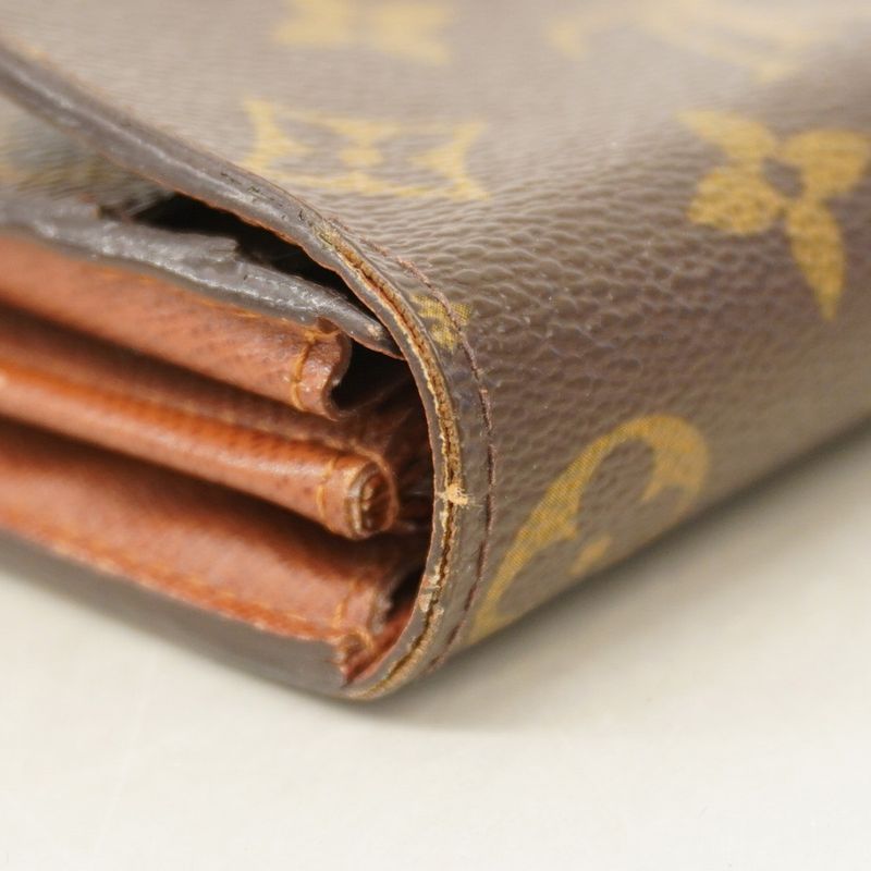 Louis Vuitton Long Wallet Monogram Portefeuille Sarah M61734 Brown Ladies