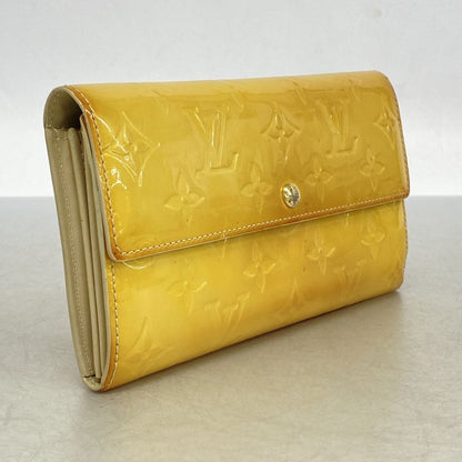 Louis Vuitton Vernis Portefeuille Sarah M91466 Bronze Colailles Women's