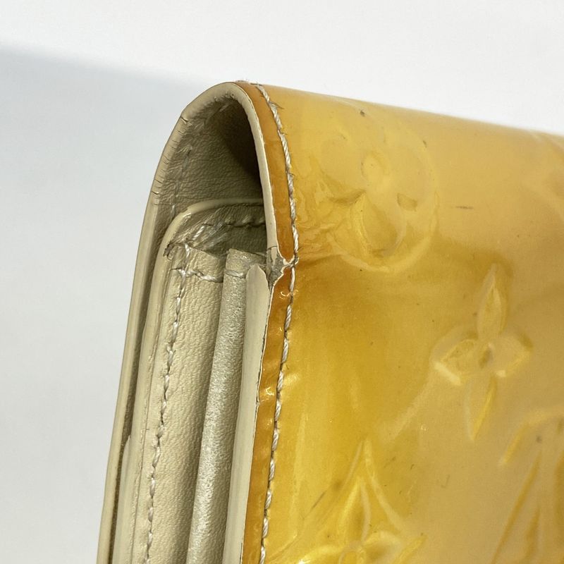 Louis Vuitton Vernis Portefeuille Sarah M91466 Bronze Colailles Women's