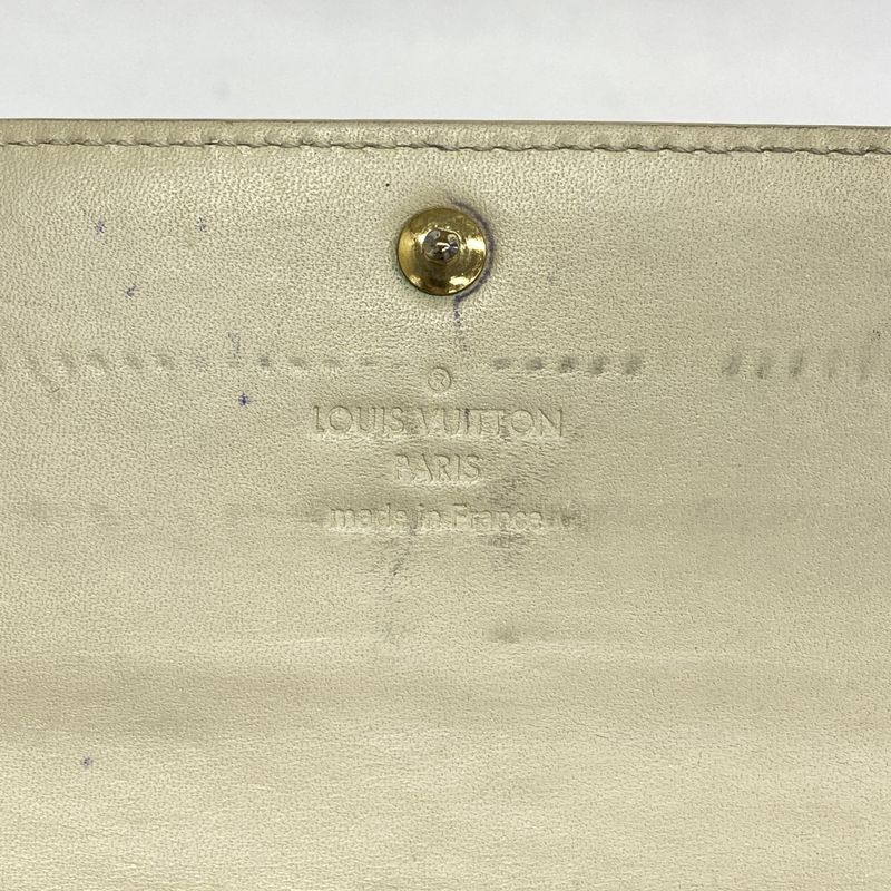 Louis Vuitton Vernis Portefeuille Sarah M91466 Bronze Colailles Women's