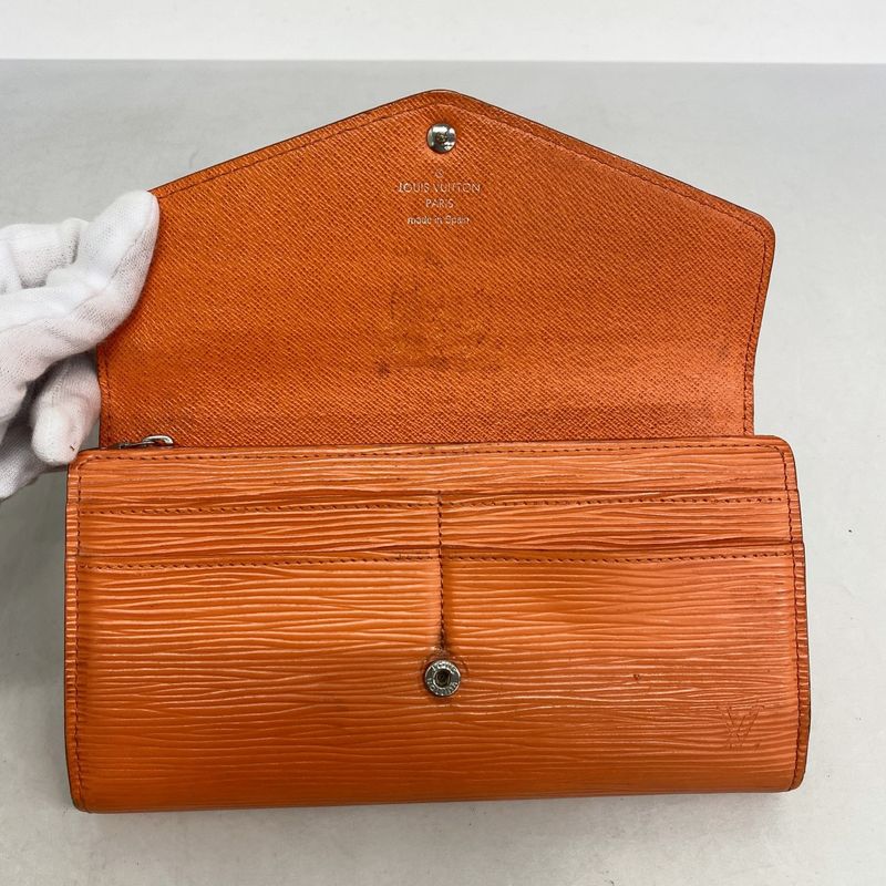Louis Vuitton Epi Portefeuille Sarah M60584 Long Wallet Pimon Ladies