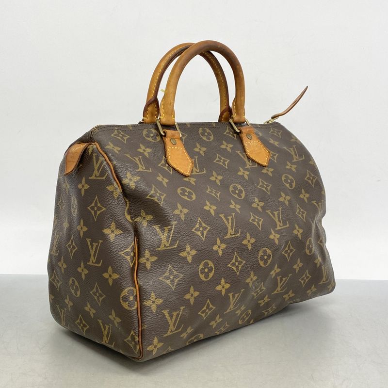 Louis Vuitton Handbag Monogram Speedy 30 M41108 Brown Ladies