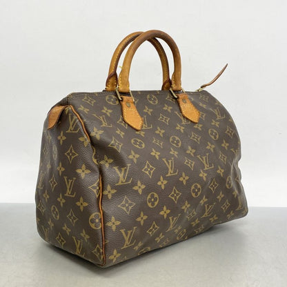 Louis Vuitton Handbag Monogram Speedy 30 M41108 Brown Ladies
