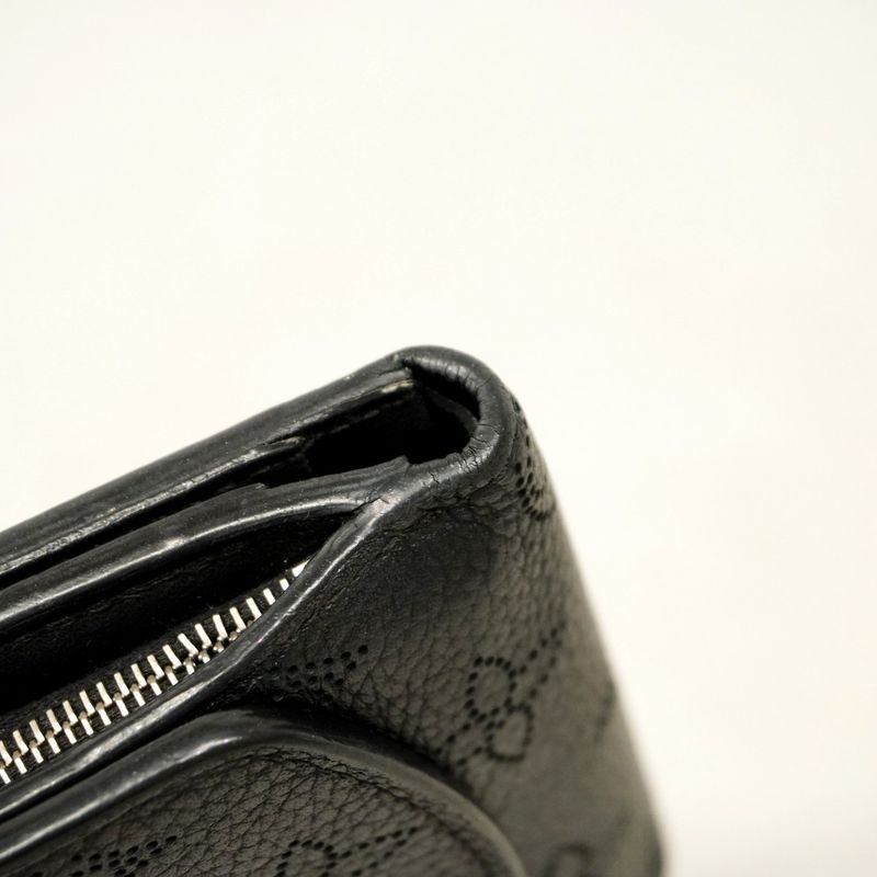 Louis Vuitton Mahina Portefeuille Iris XS M67498 Noir Black Women