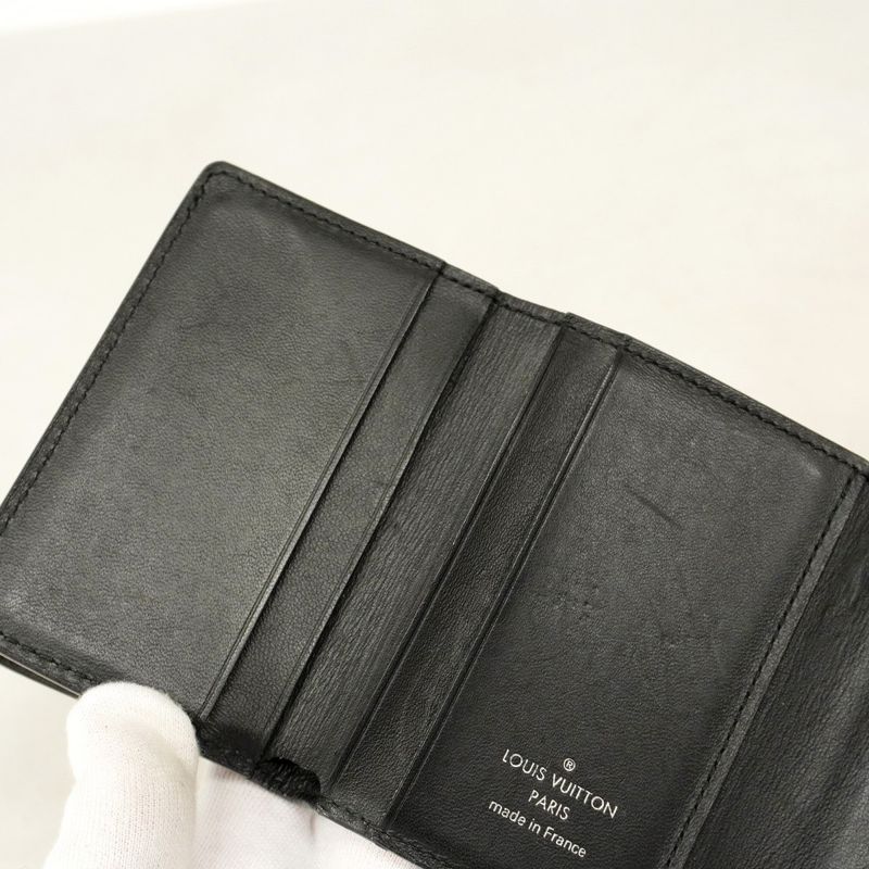 Louis Vuitton Mahina Portefeuille Iris XS M67498 Noir Black Women