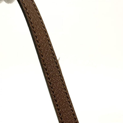 Gucci Shoulder Bag Ophidia 499621 PVC Brown Gold Hardware Women