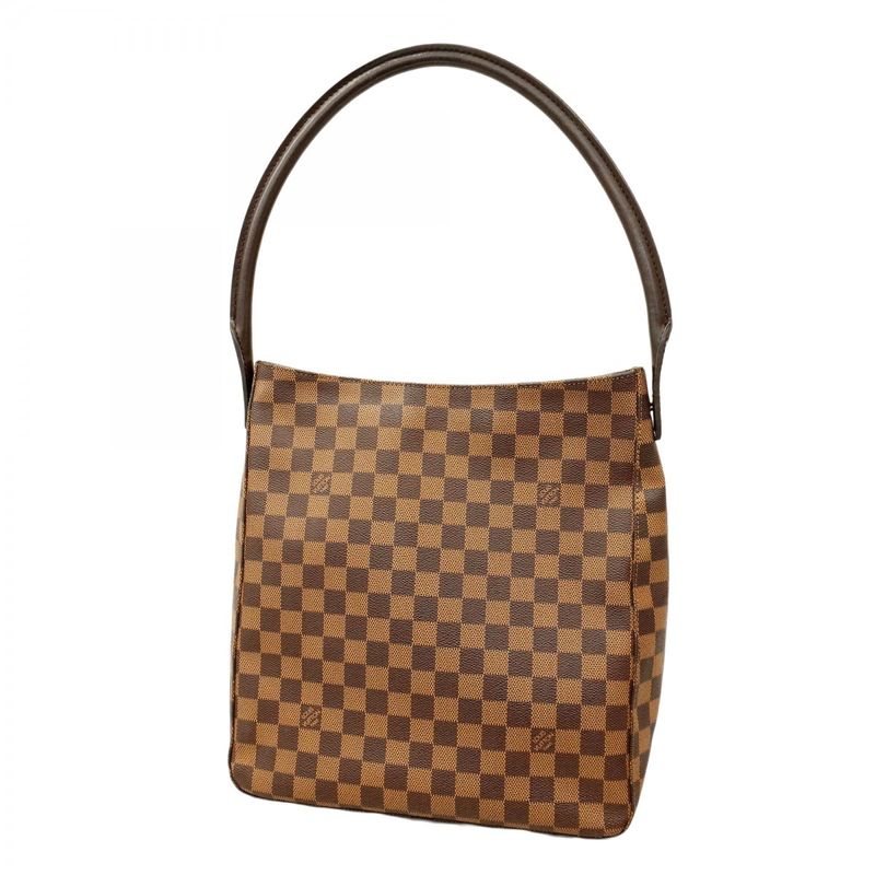 Louis Vuitton Shoulder Bag Damier Looping GM N51144 Ebène SPO Ladies