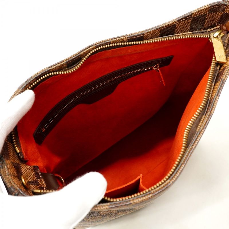 Louis Vuitton Shoulder Bag Damier Looping GM N51144 Ebène SPO Ladies