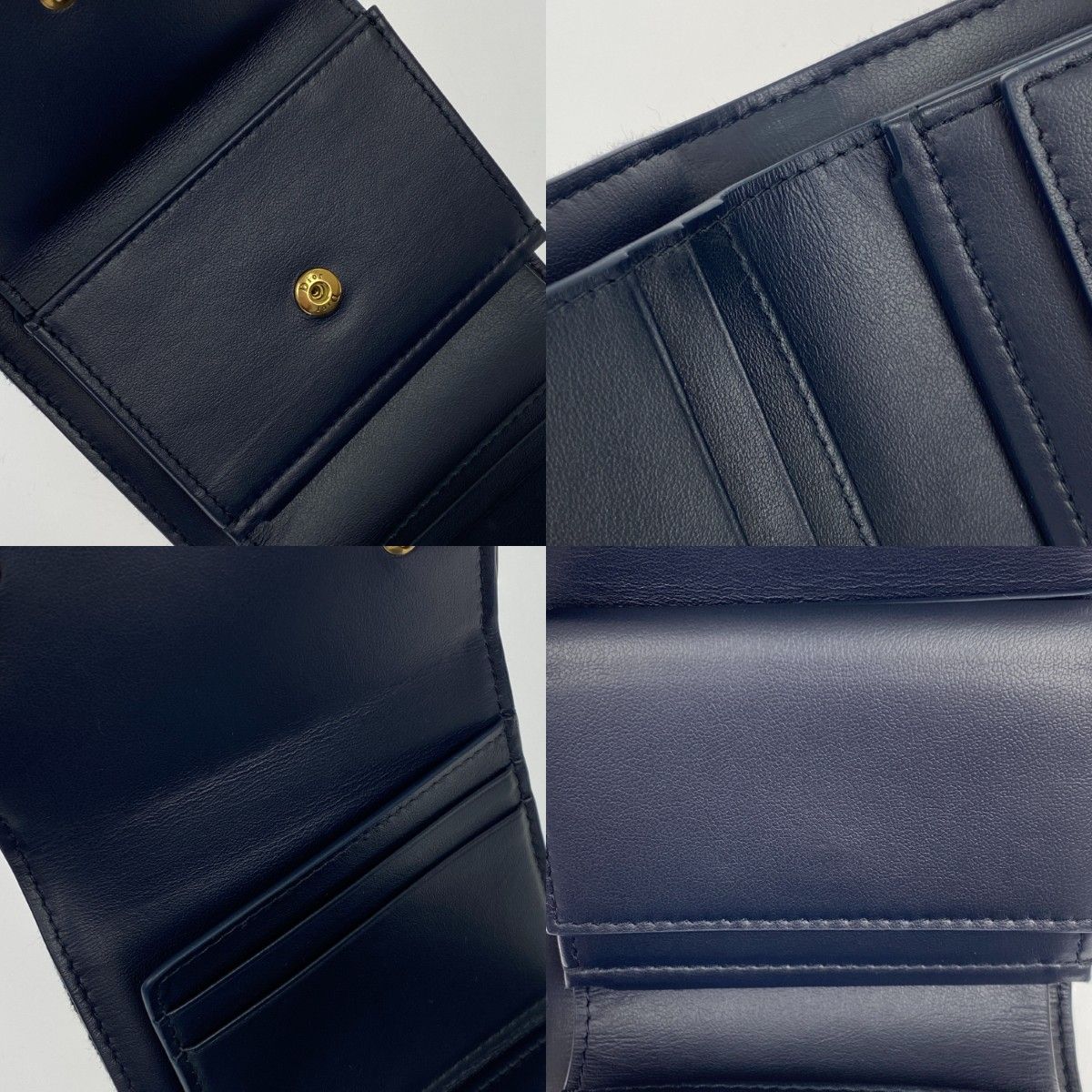 Christian Dior Christian Dior Trifold Wallet S5912ctzq M928 Blue