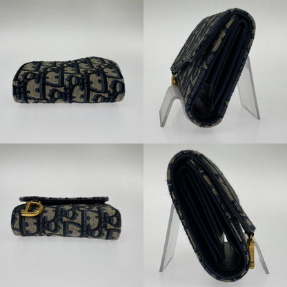 Christian Dior Christian Dior Trifold Wallet S5912ctzq M928 Blue