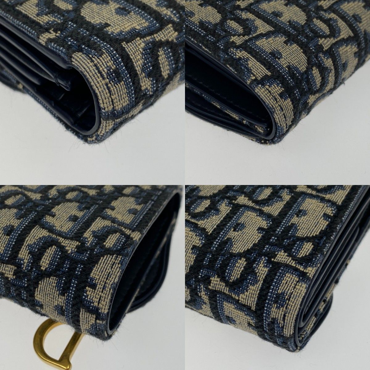 Christian Dior Christian Dior Trifold Wallet S5912ctzq M928 Blue