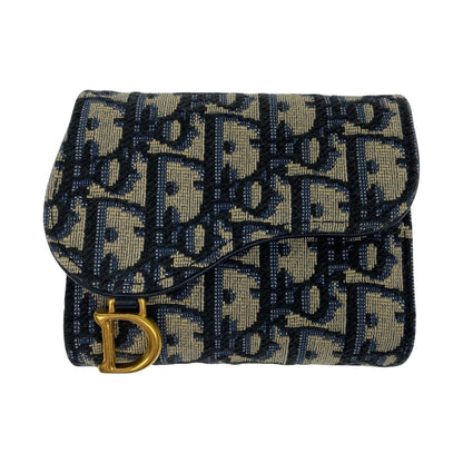 Christian Dior Christian Dior Trifold Wallet S5912ctzq M928 Blue