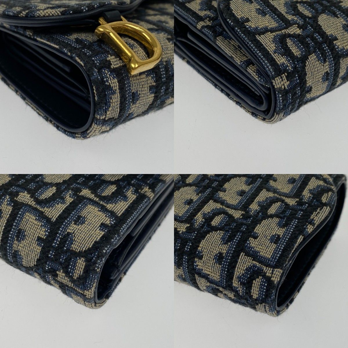 Christian Dior Christian Dior Trifold Wallet S5912ctzq M928 Blue