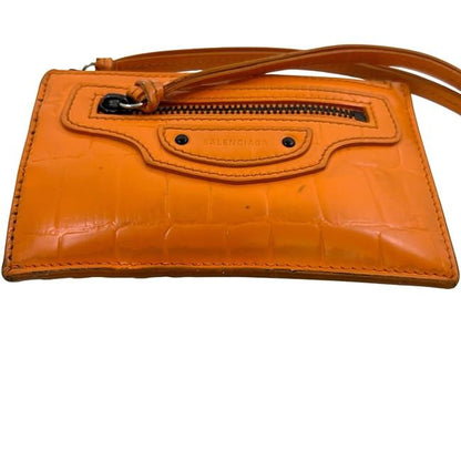 Balenciaga Coin Case Neoclassic Orange 640110 Coin Purse