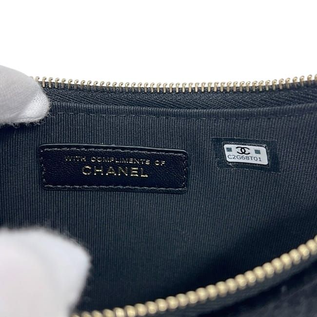 Chanel Shoulder Bag Half Moon Chain Bag Black 2024