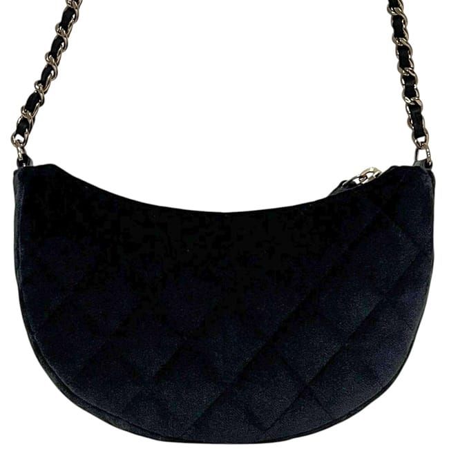 Chanel Shoulder Bag Half Moon Chain Bag Black 2024
