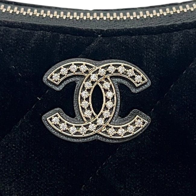 Chanel Shoulder Bag Half Moon Chain Bag Black 2024