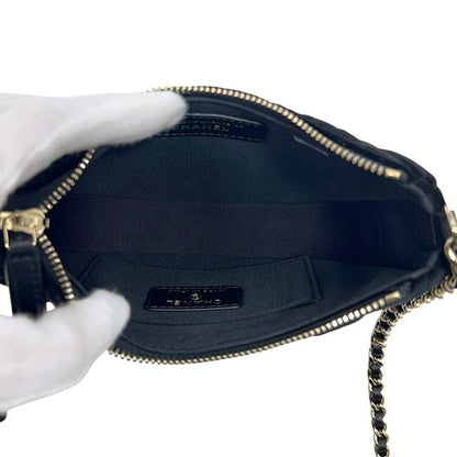 Chanel Shoulder Bag Half Moon Chain Bag Black 2024